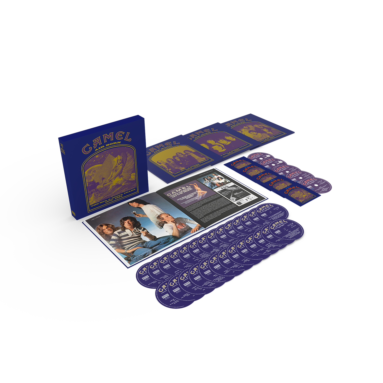 Camel - Air Born The MCA & Decca Years 1973 – 1984: 27CD + 5 Blu Camel - Air Born The MCA & Decca Years 1973 – 1984: 27CD + 5 Blu