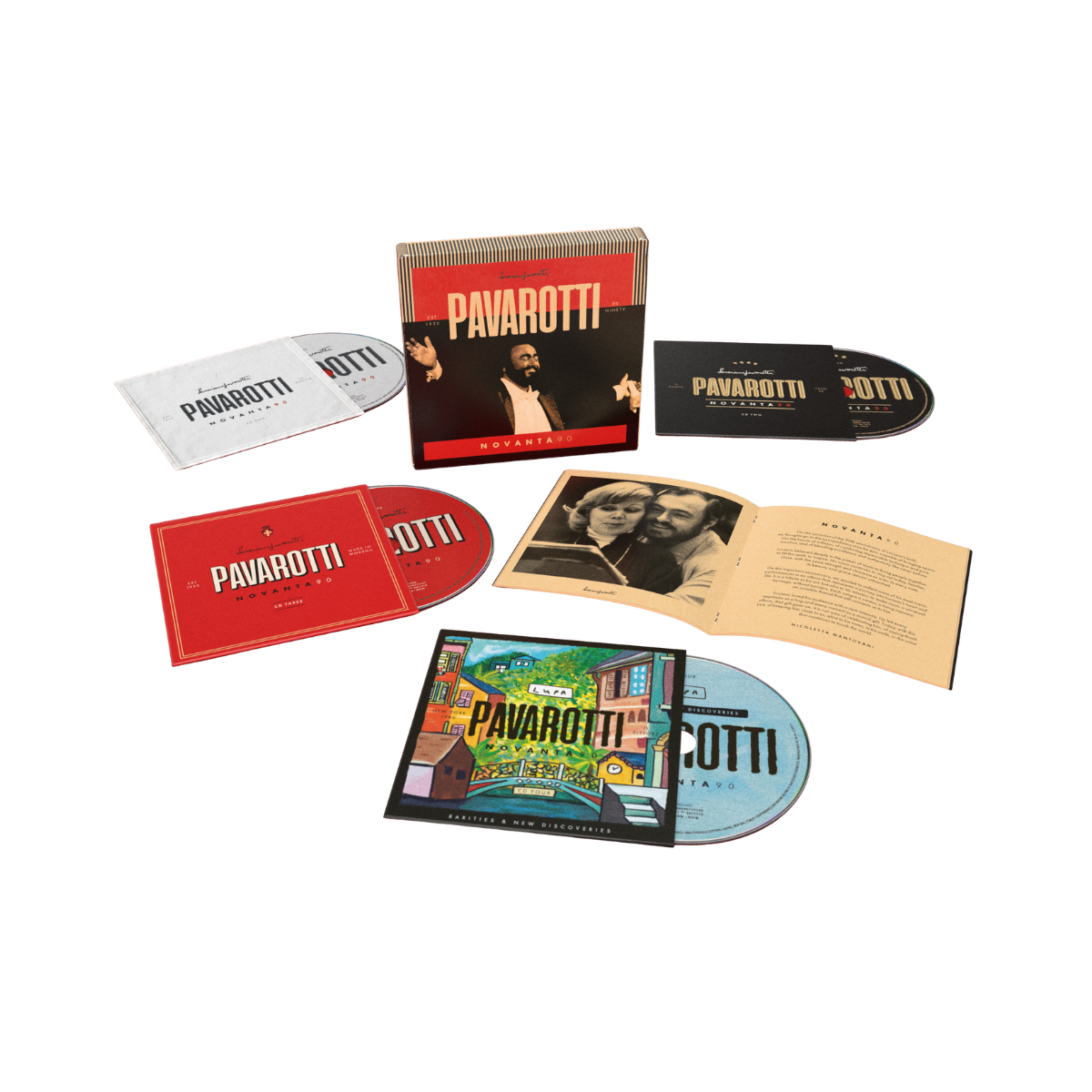 Luciano Pavarotti - Novanta - 4CD Box Set - Decca Records