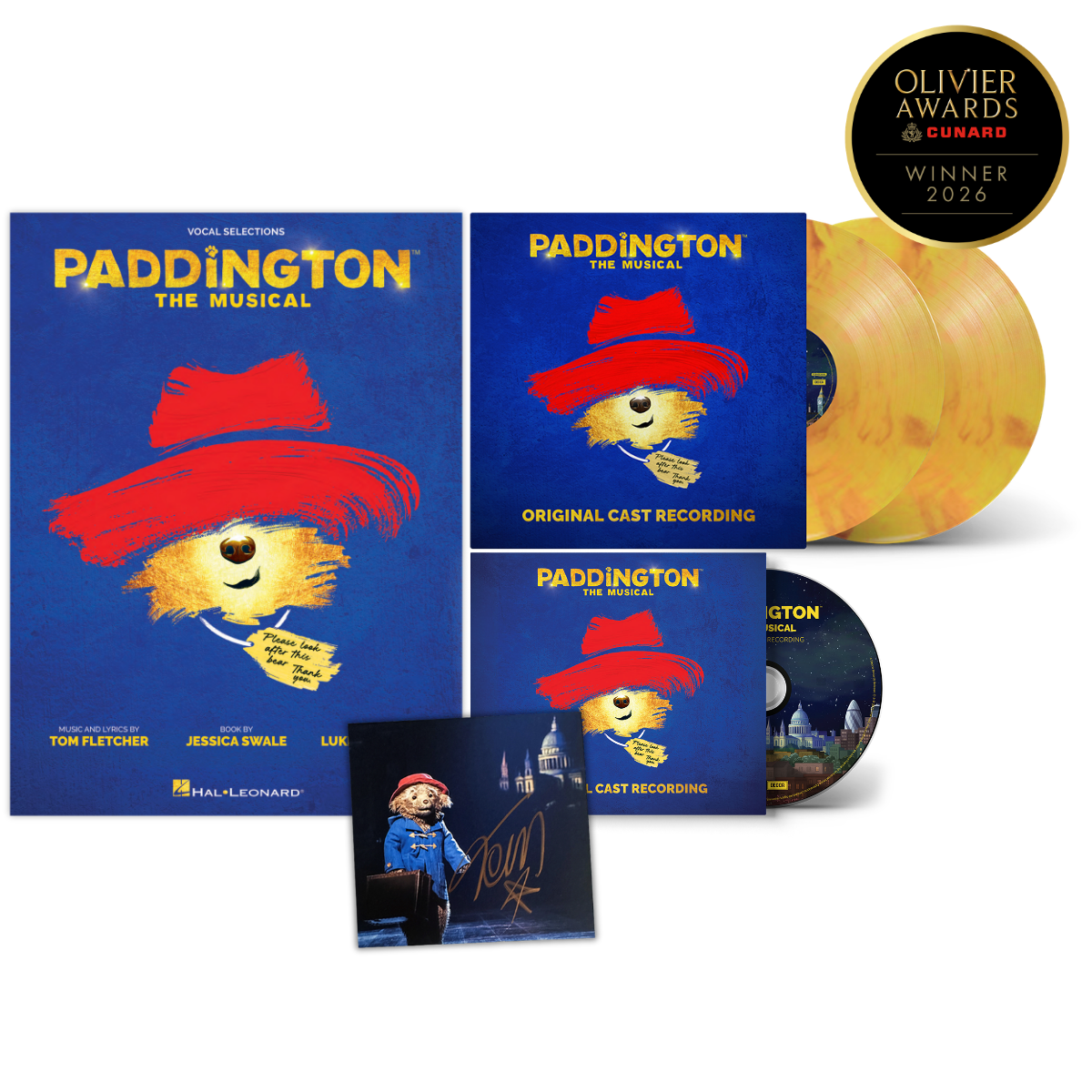 Paddington: The Musical (Deluxe) - Marble Vinyl + Signed CD + Songbook Bundle