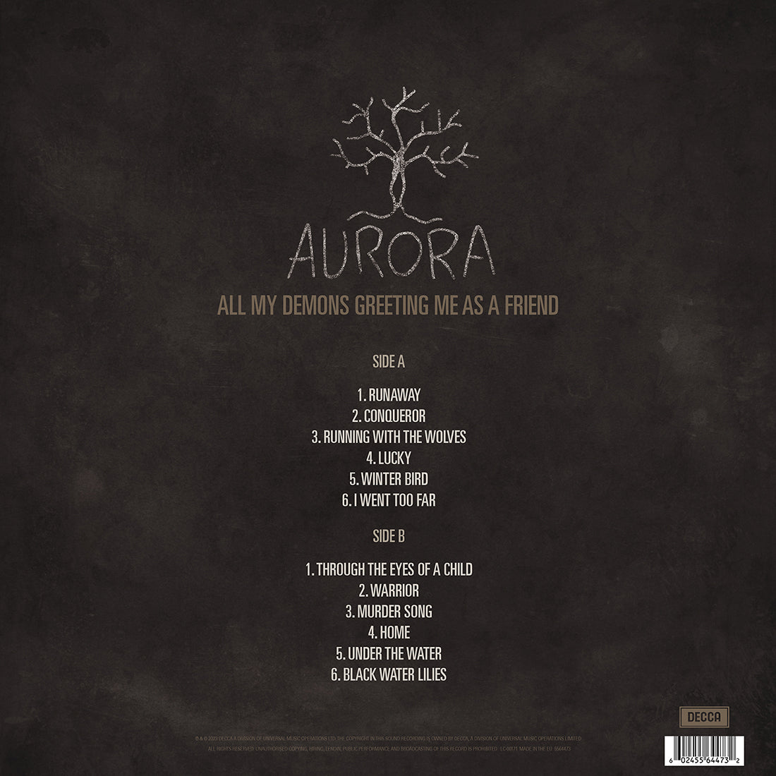 AURORA - All My Demons Greeting Me As A Friend: Colour Vinyl LP