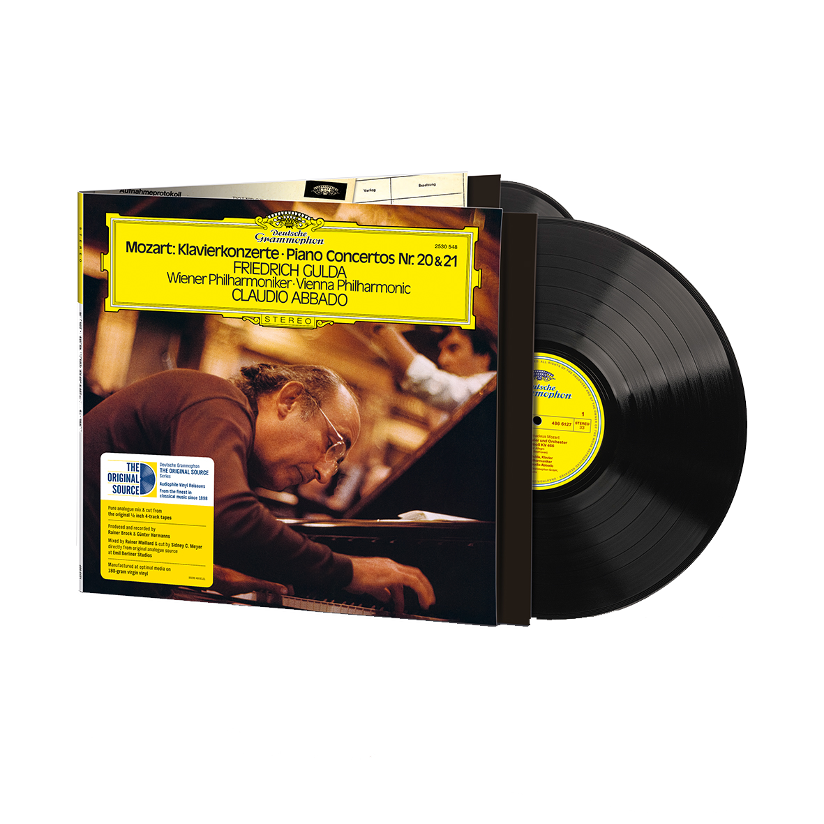 Friedrich Gulda, Wiener Philharmoniker, Claudio Abbado - Mozart: Piano Concertos Nos. 20 & 21: Vinyl 2LP