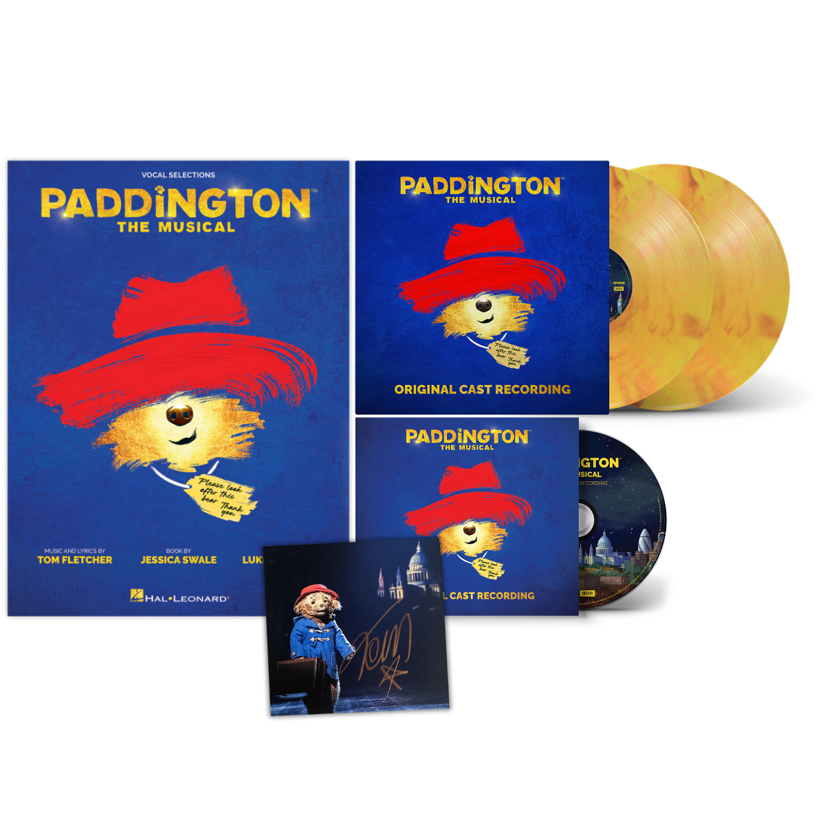 Paddington: The Musical (Deluxe) - Marble Vinyl + Signed CD + Songbook Bundle
