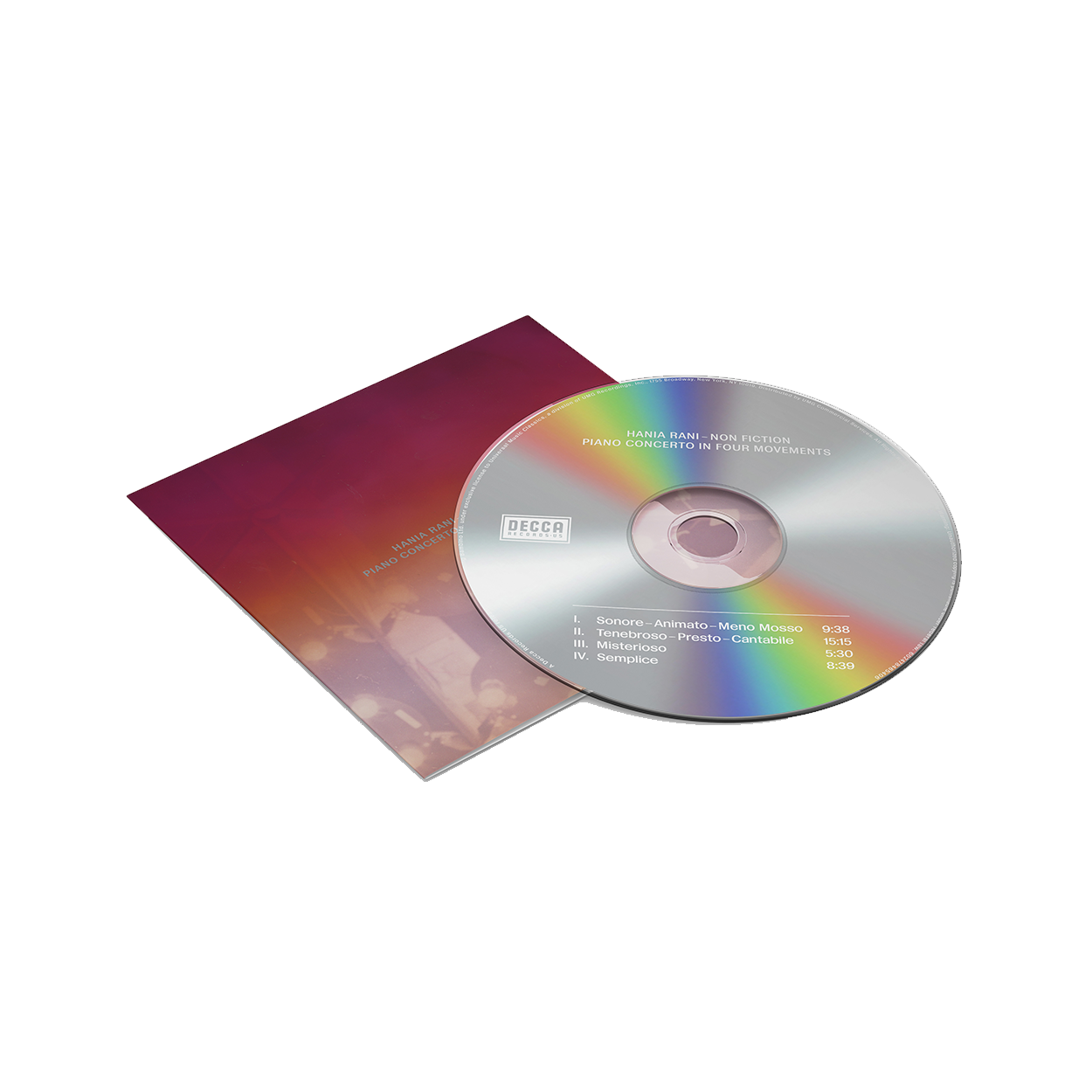 Hania Rani, Manchester Collective, Hugh Brunt - Non Fiction - Piano Concerto in Four Movements: CD