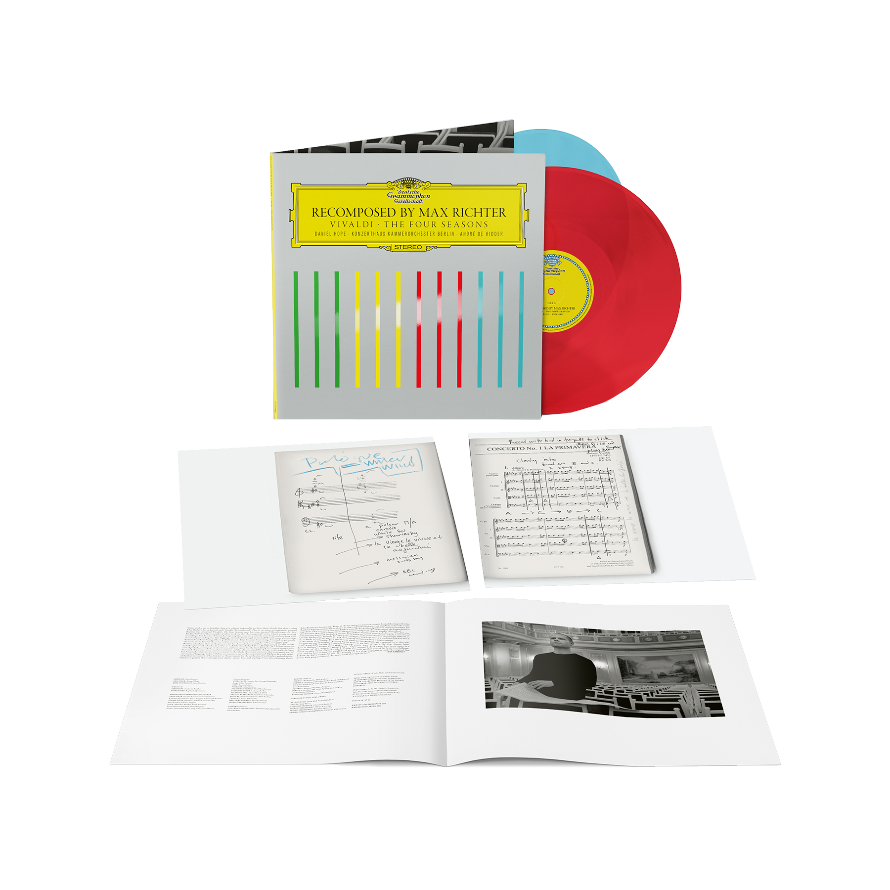 Max Richter - Vivaldi Recomposed - Anniversary Edition: Exclusive Transparent Red & Turquoise Vinyl 2LP