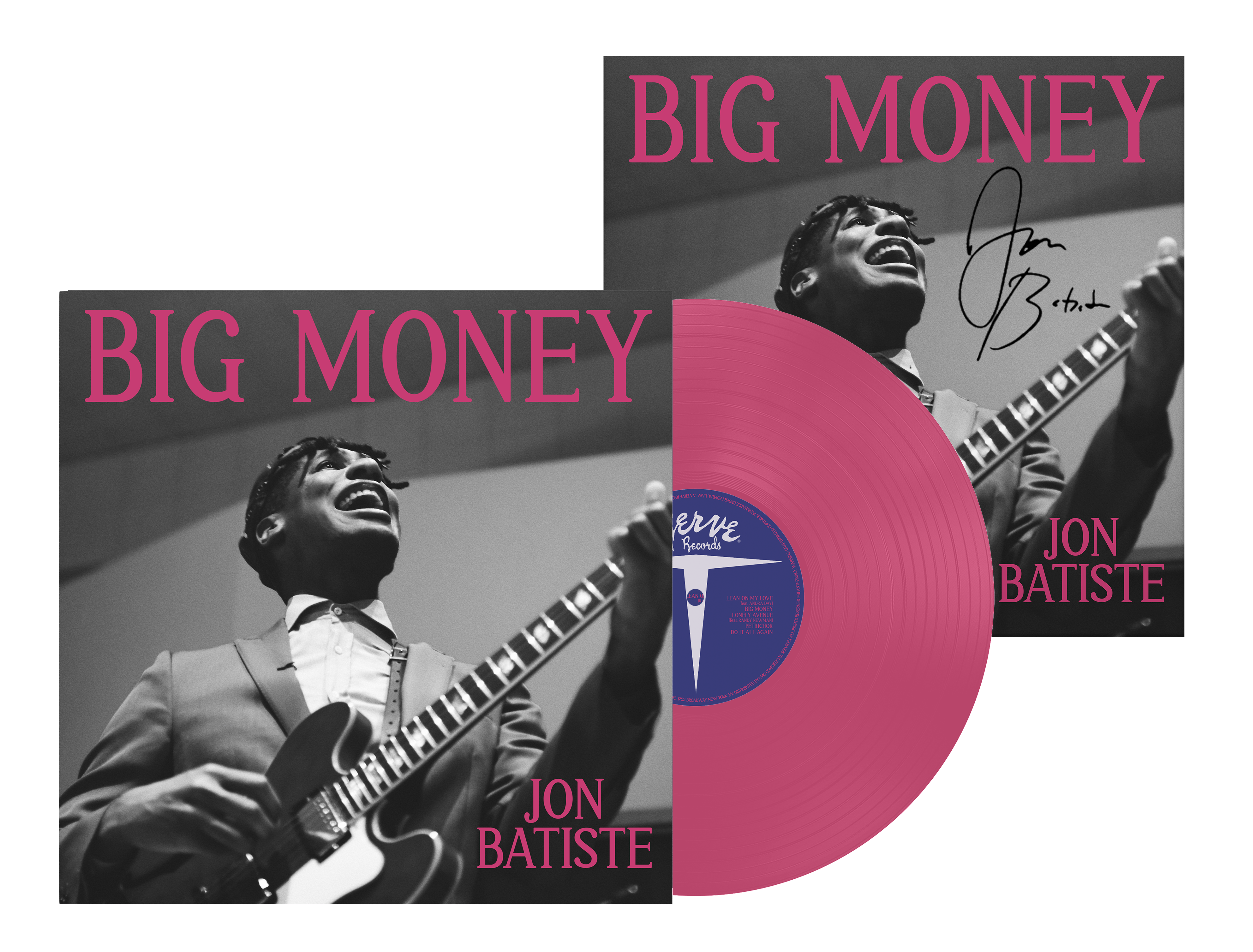 Jon Batiste - BIG MONEY (Exclusive Hot Pink Vinyl) Signed
