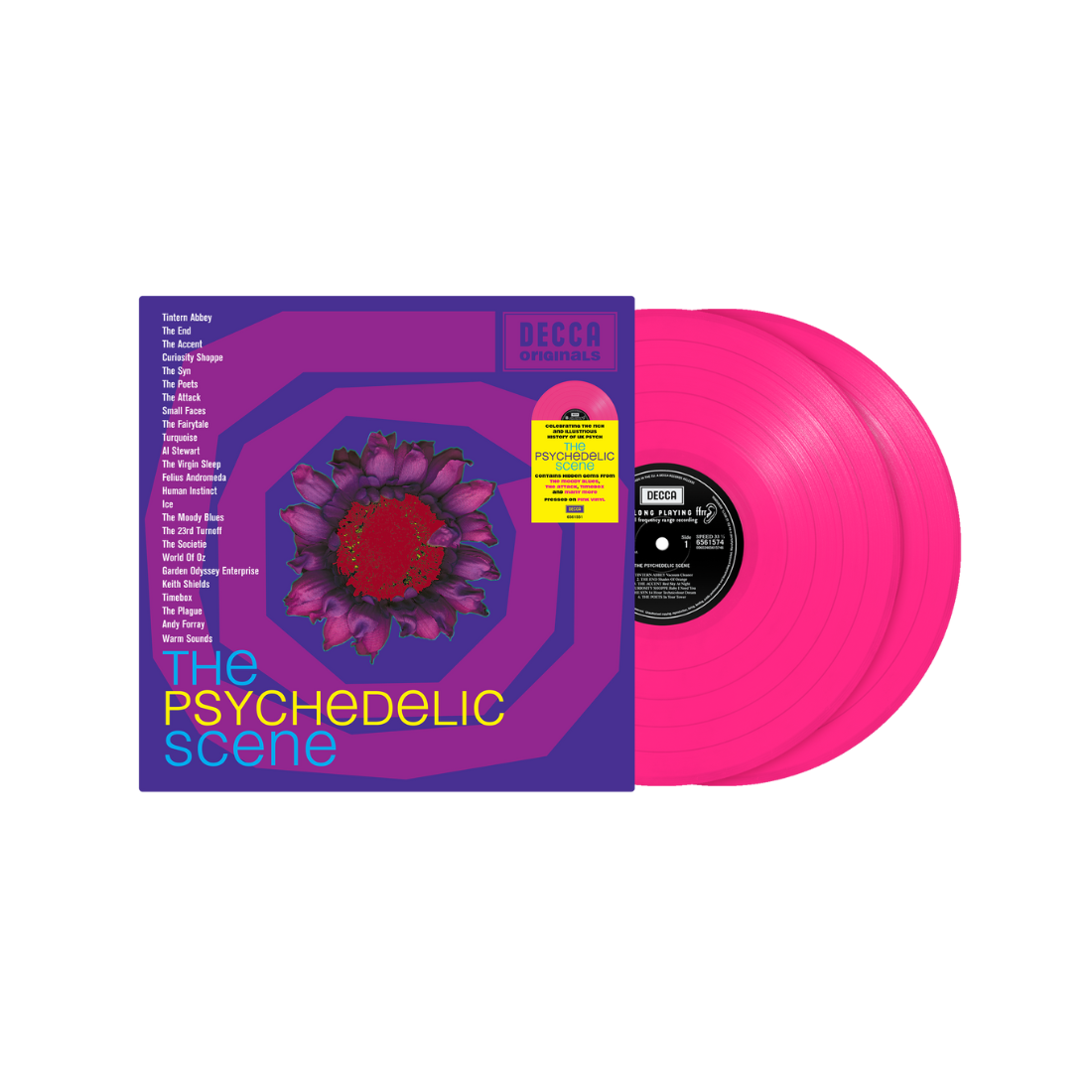 Various Artists - The Psychedelic Scene: Pink Vinyl LP - Decca Records