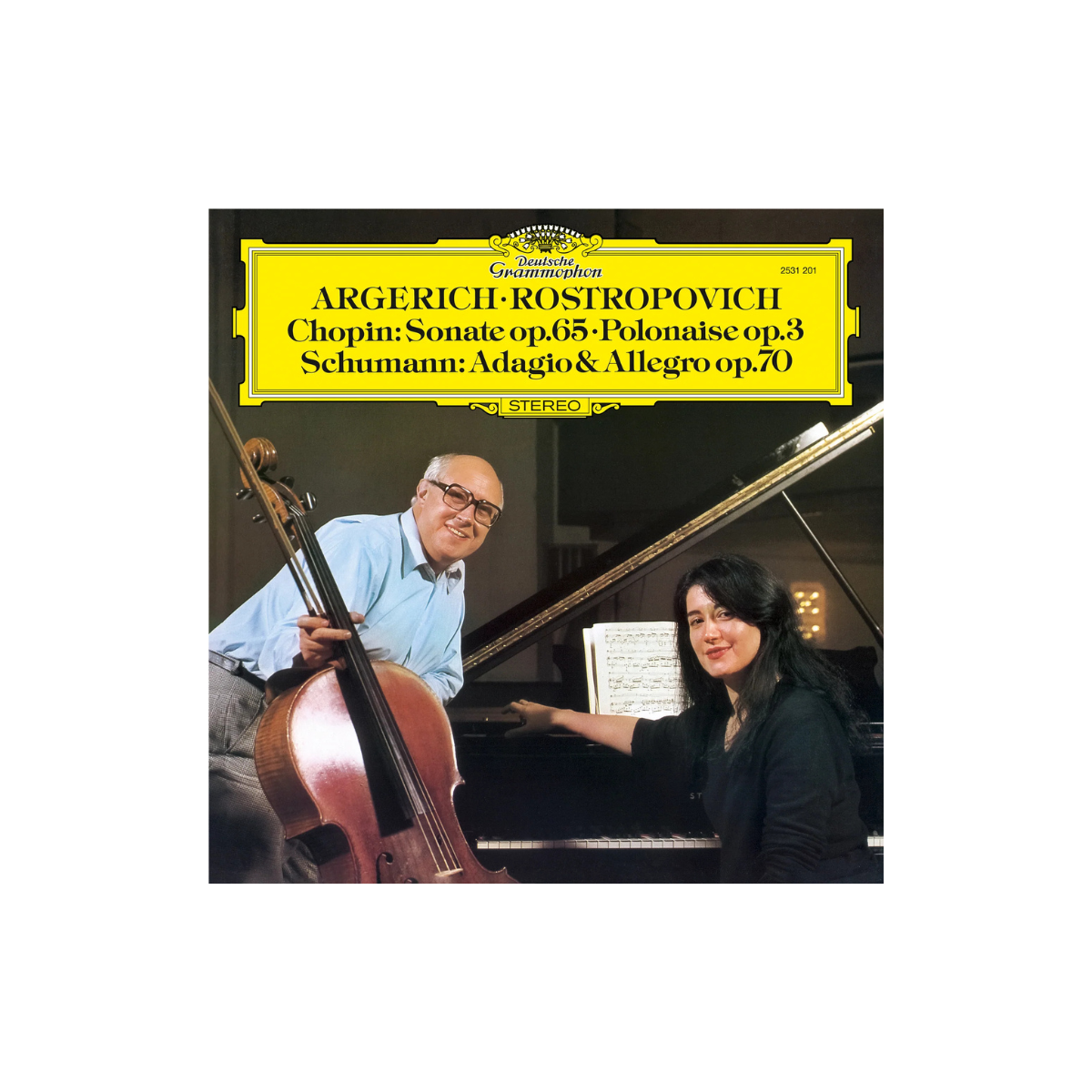 Martha Argerich, Mito Chamber Orchestra, Seiji Ozawa - Chopin: Cello Sonata in G Minor, Op. 65; Introduction & Polonaise brillante, Op. 3 / Schumann:  Adagio & Allegro in A-Flat Major, Op. 70 - Original Source Vinyl