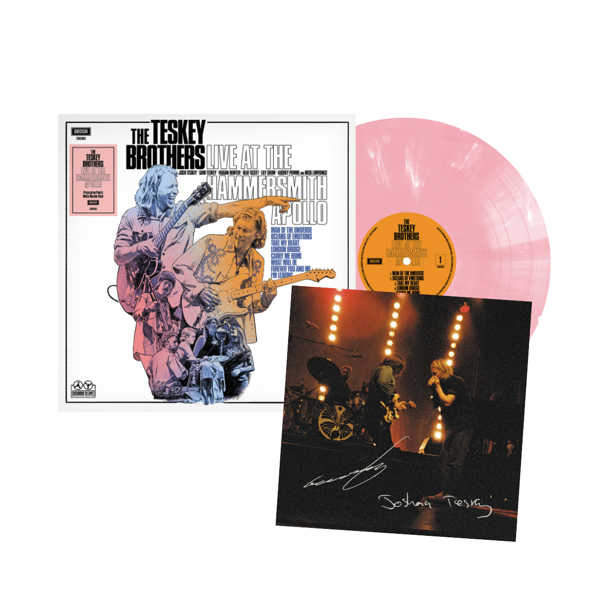 The Teskey Brothers - Live at The Hammersmith Apollo - Pink Marble Vinyl (Signed)