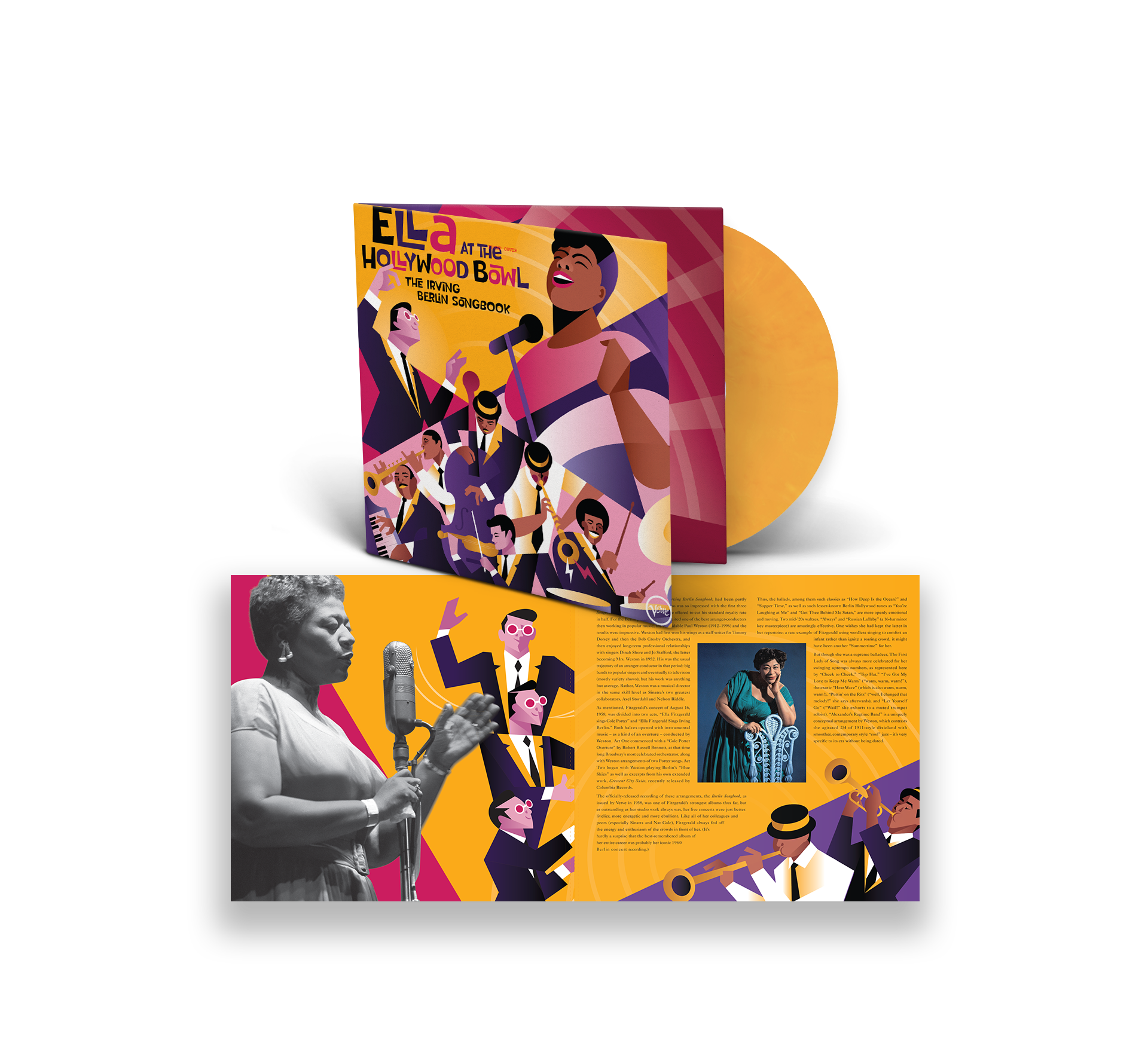 Ella Fitzgerald - Ella At The Hollywood Bowl - The Irving Berlin Songbook: Gold Vinyl LP